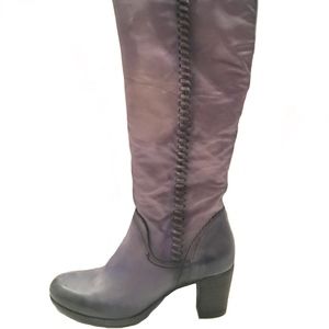 MJUS DISTRESSED KNEE HIGH BOOTS (MAUVE)